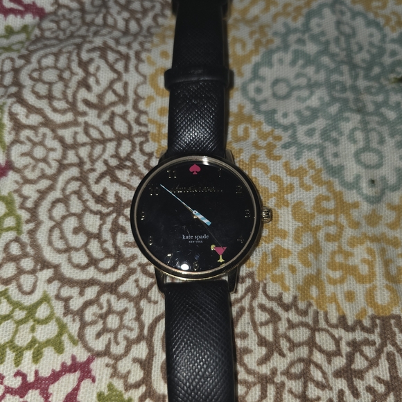 kate spade Accessories - Kate Spade Black and Gold WatchKate Spade New York 5 O’Clock Somewhere Metro Gra